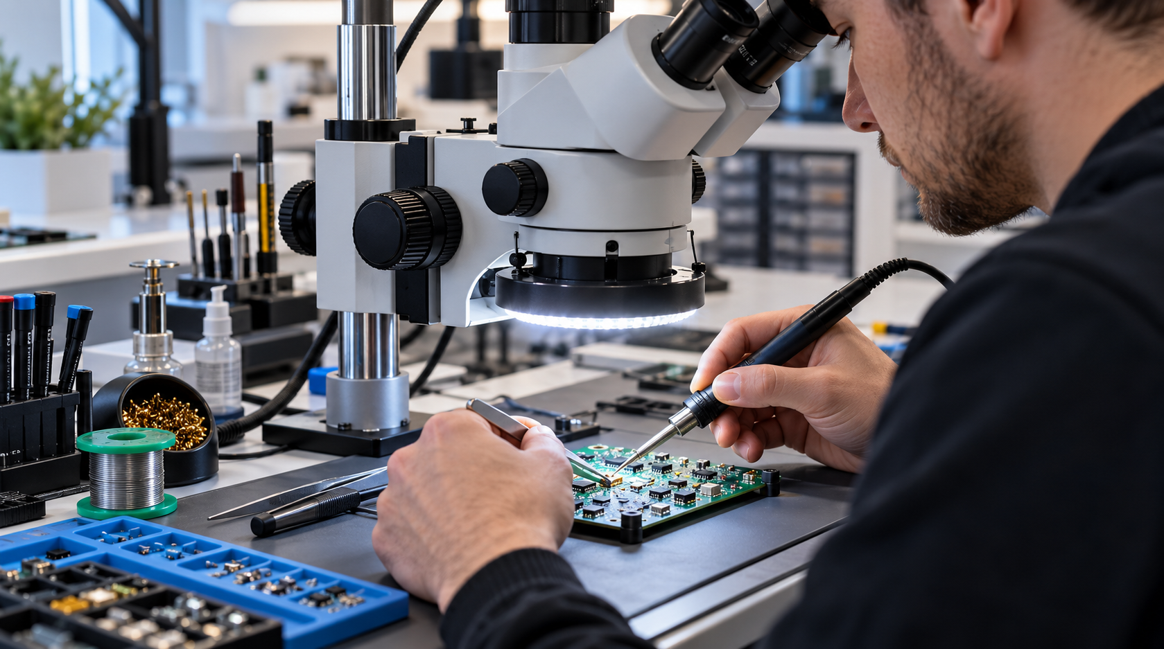 Jaki mikroskop do lutowania SMD i elektroniki?